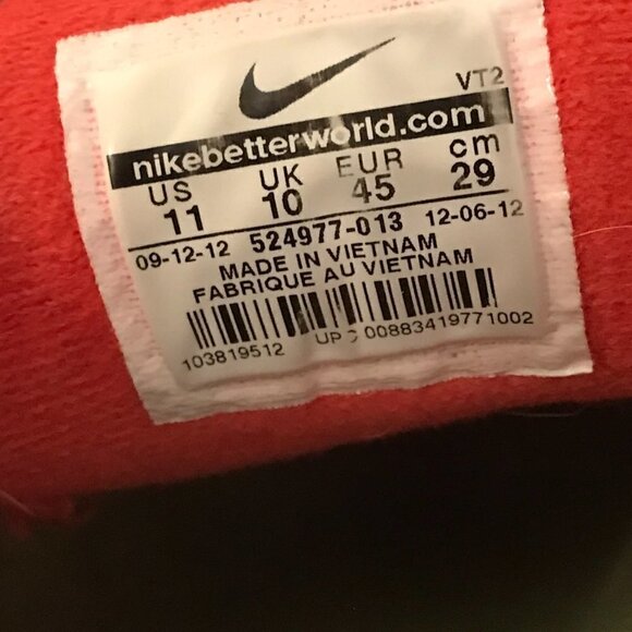 NIKE Red Gray Lunar Glide 4 Track Activewear Athletic Running Shoes - Picture 8 of 8